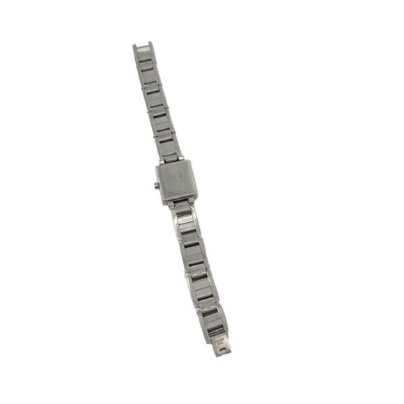 90’s Y2K Tommy Hilfiger Diamond & Stainless Steel Chain Rectangle Watch - Picture 5 of 9